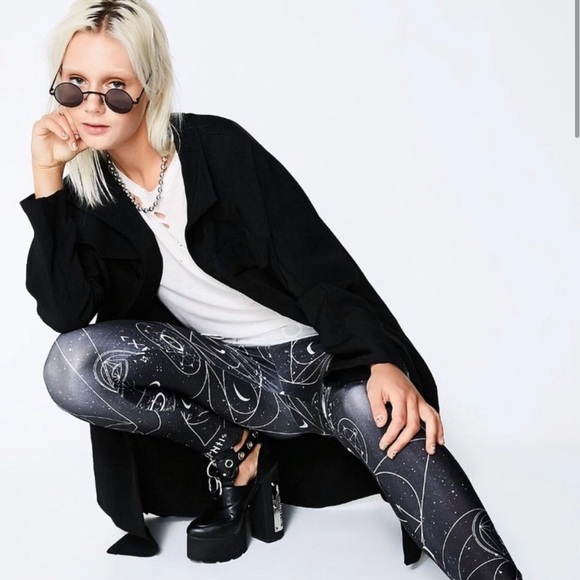 Spin Doctor Odessa Nights mystical celestial leggings - size Large - Picture 4 of 12